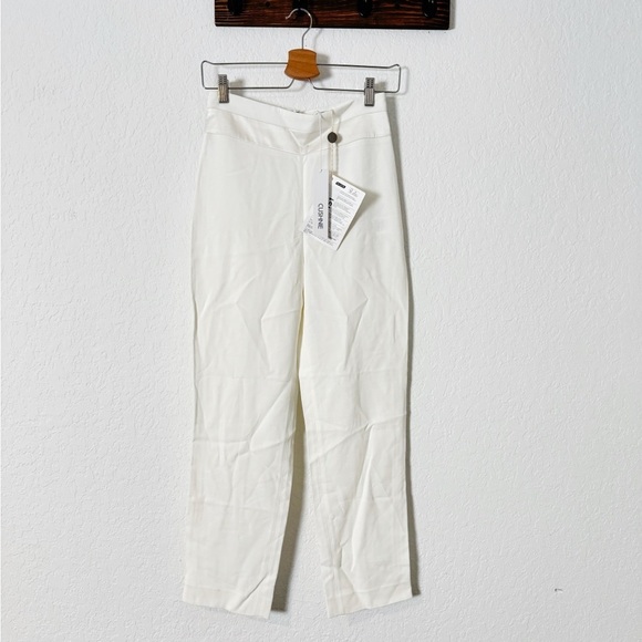 Cushnie High Waisted Cropped Slim Pants